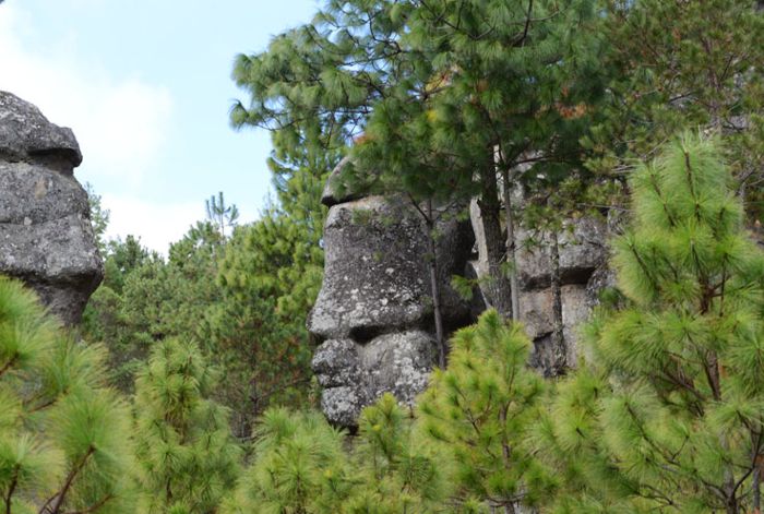 Piedras encimadas, figuras.