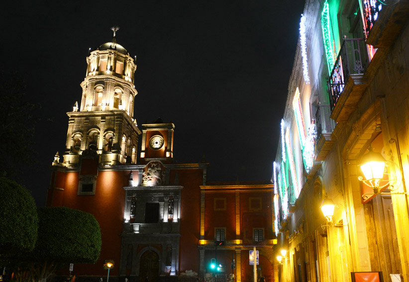 Templo San Francisco de Asís, centro de Querétaro.